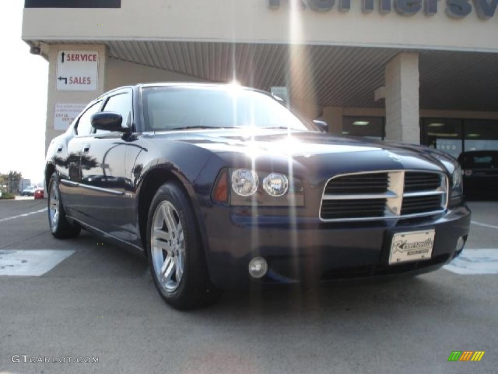 2006 Charger R/T - Midnight Blue Pearl / Dark Slate Gray/Light Graystone photo #1