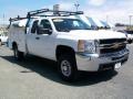 Summit White 2010 Chevrolet Silverado 3500HD Work Truck Extended Cab 4x4 Chassis