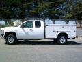 Summit White - Silverado 3500HD Work Truck Extended Cab 4x4 Chassis Photo No. 4