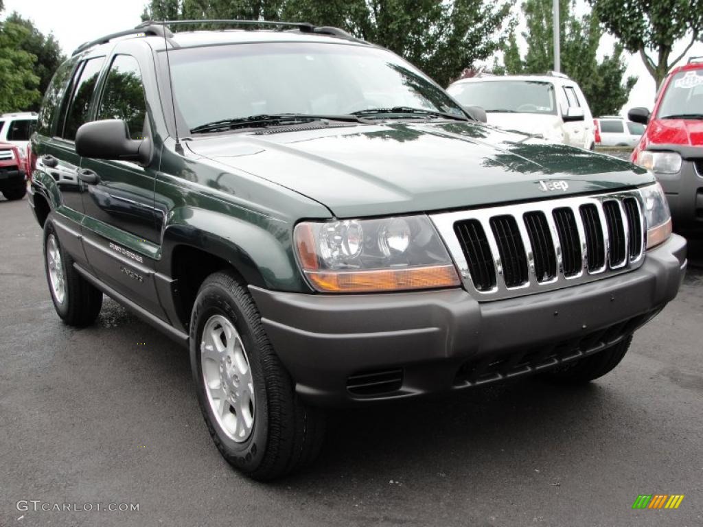 2001 Grand Cherokee Laredo 4x4 - Shale Green Metallic / Agate photo #1