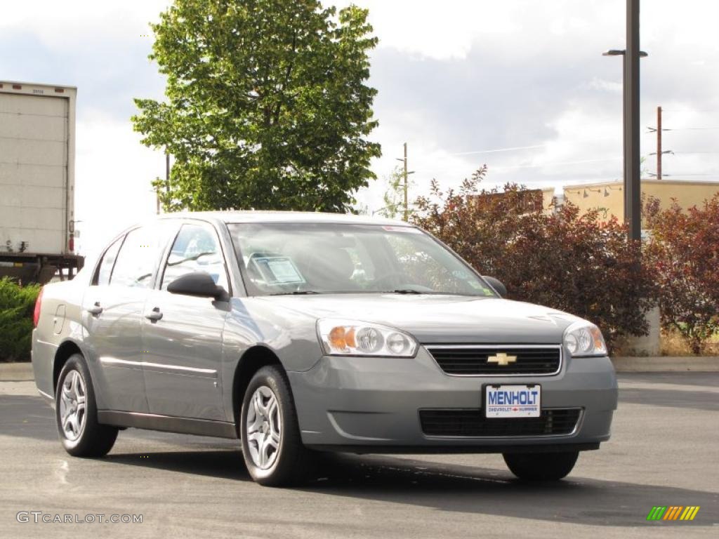 2007 Malibu LS Sedan - Golden Pewter Metallic / Titanium Gray photo #2