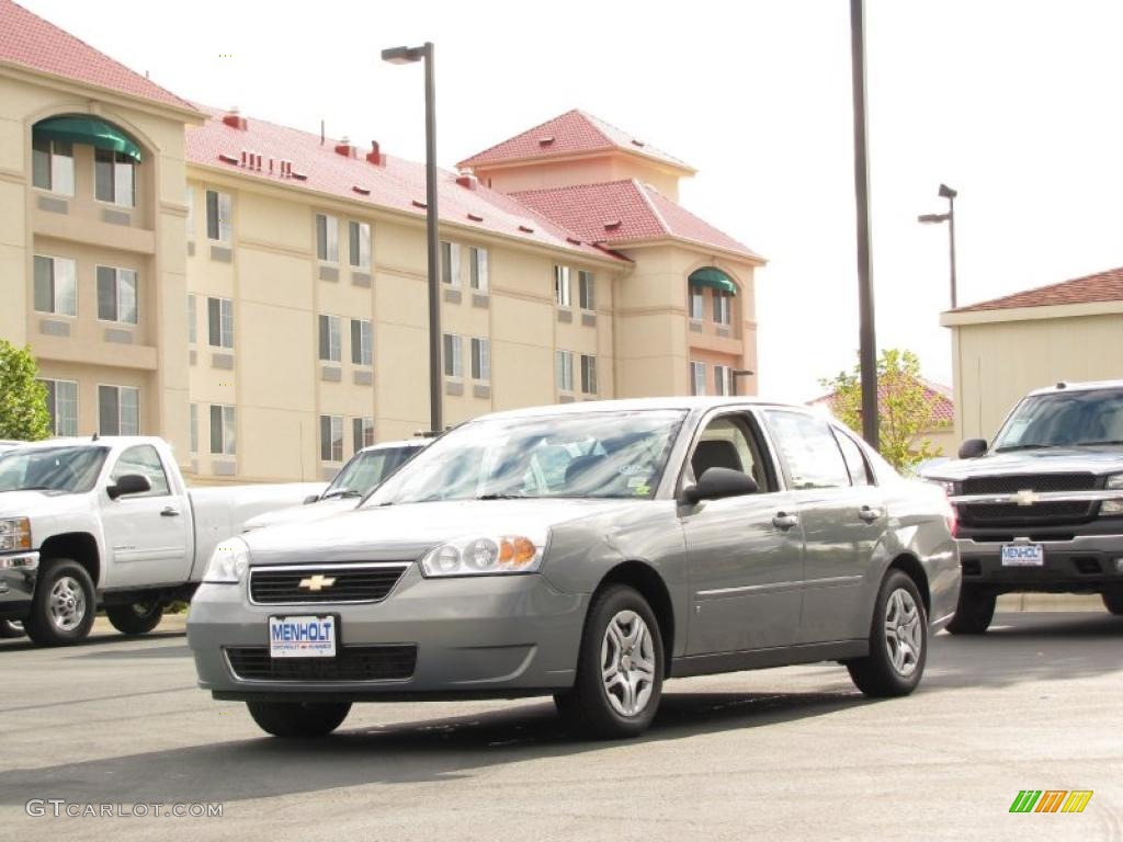 2007 Malibu LS Sedan - Golden Pewter Metallic / Titanium Gray photo #9