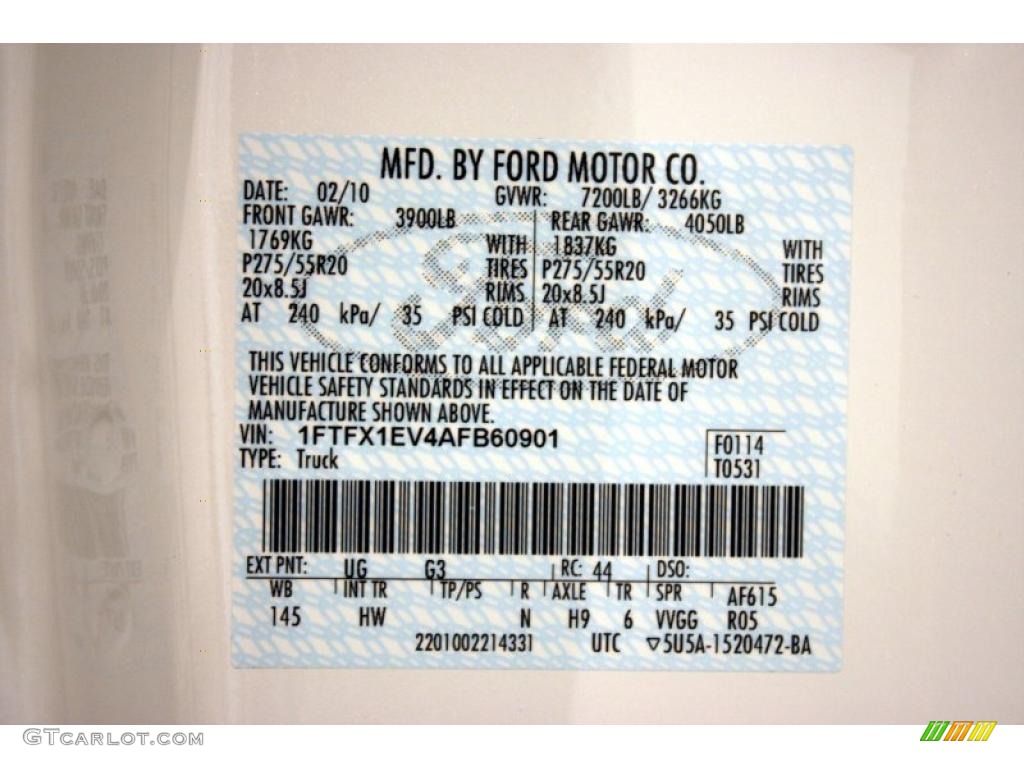 2010 F150 Lariat SuperCab 4x4 - Oxford White / Tan photo #23