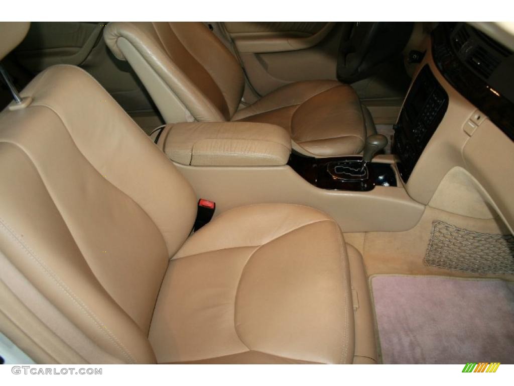 2000 S 500 Sedan - Glacier White / Java photo #22