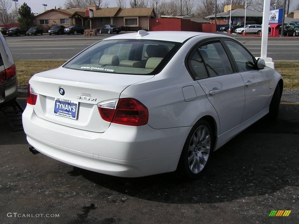 2006 3 Series 325xi Sedan - Alpine White / Beige photo #3