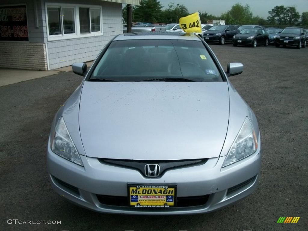2003 Accord EX V6 Coupe - Satin Silver Metallic / Black photo #2