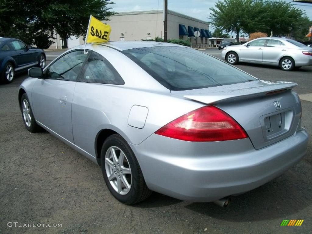2003 Accord EX V6 Coupe - Satin Silver Metallic / Black photo #4