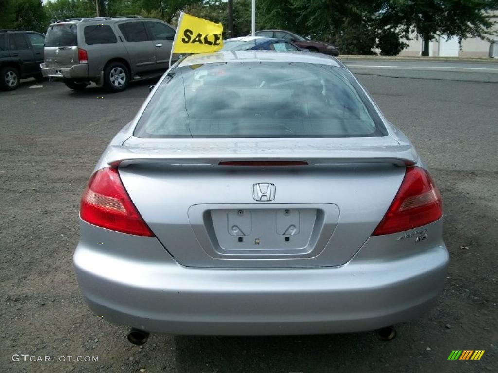 2003 Accord EX V6 Coupe - Satin Silver Metallic / Black photo #5