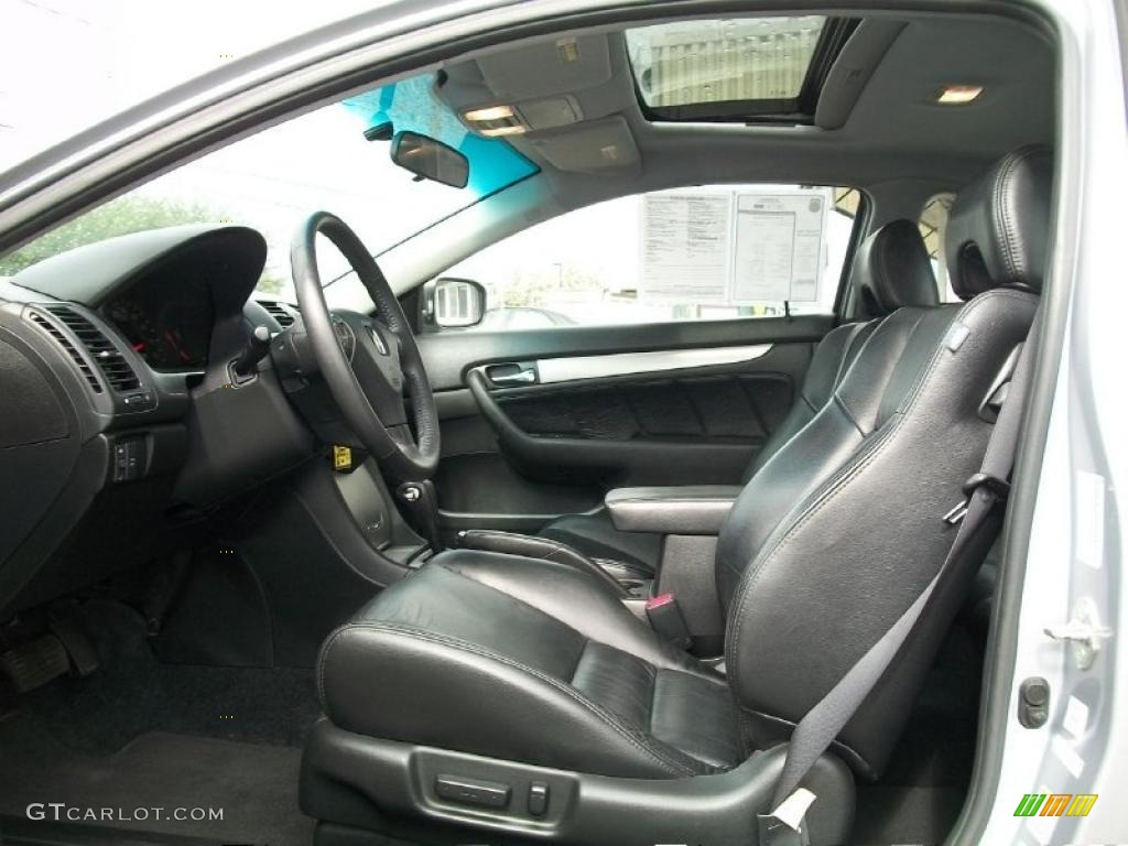 2003 Accord EX V6 Coupe - Satin Silver Metallic / Black photo #7
