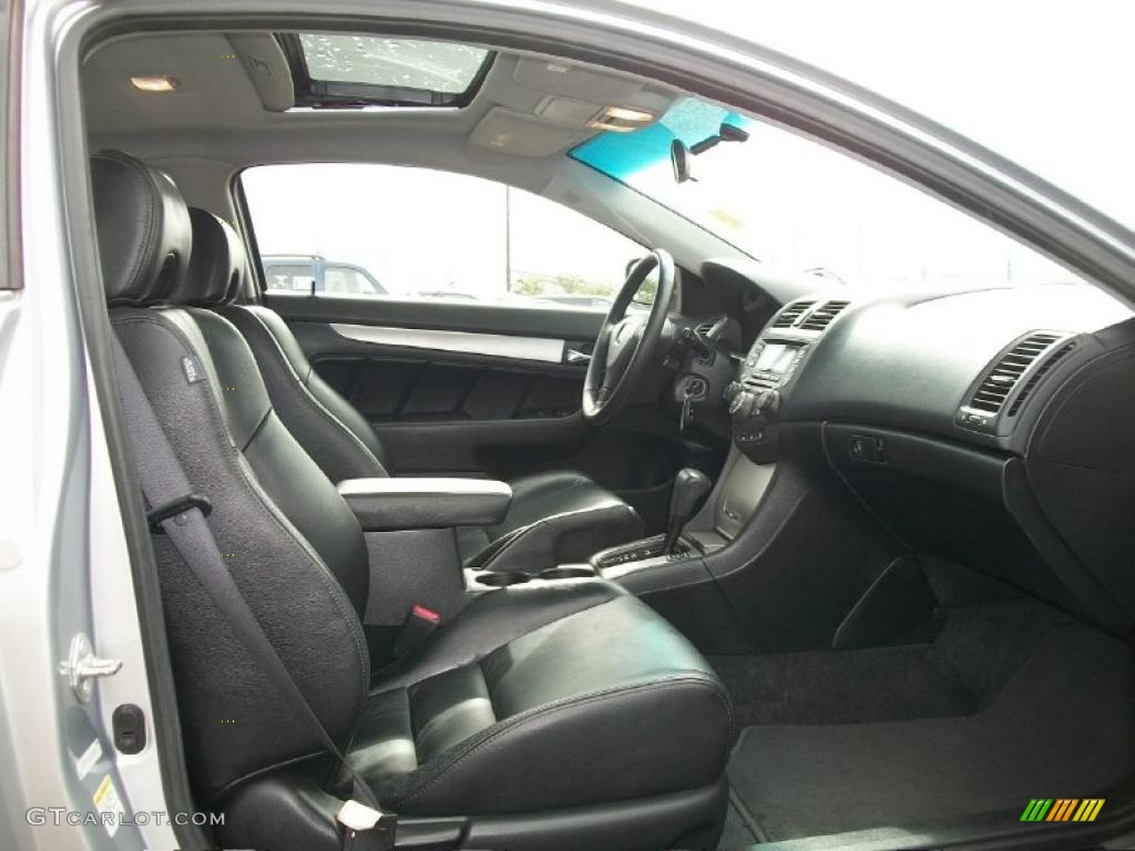 2003 Accord EX V6 Coupe - Satin Silver Metallic / Black photo #8