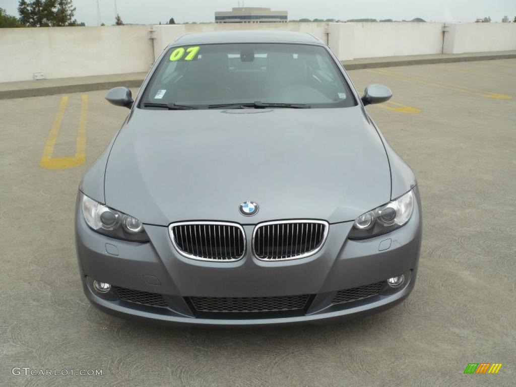 2007 3 Series 335i Convertible - Sparkling Graphite Metallic / Saddle Brown/Black photo #2
