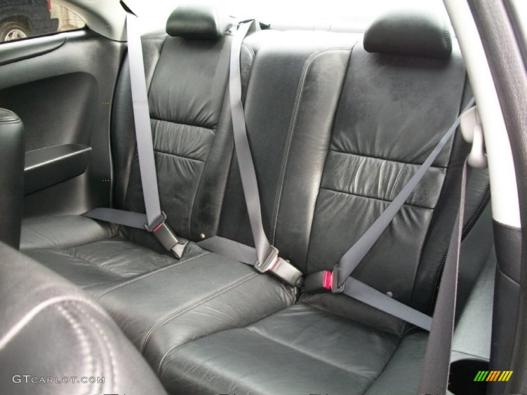 2003 Accord EX V6 Coupe - Satin Silver Metallic / Black photo #9