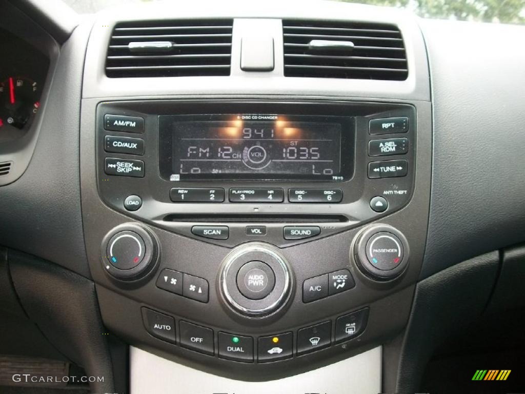 2003 Accord EX V6 Coupe - Satin Silver Metallic / Black photo #13