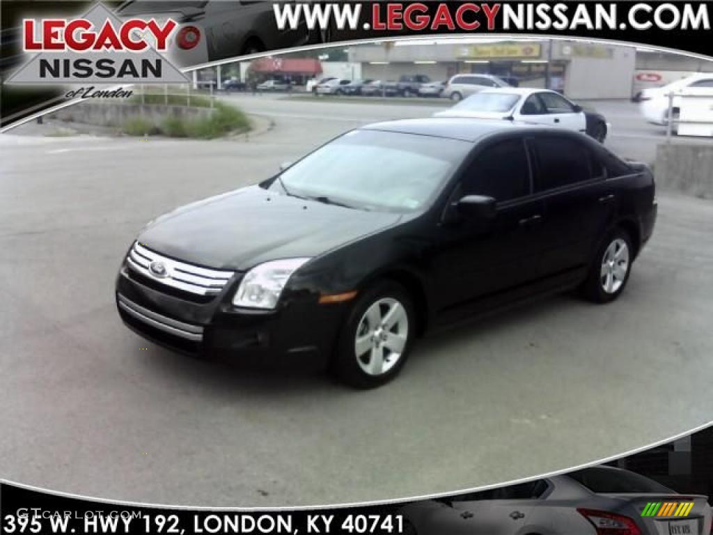 2008 Fusion SE - Black Ebony / Medium Light Stone photo #1