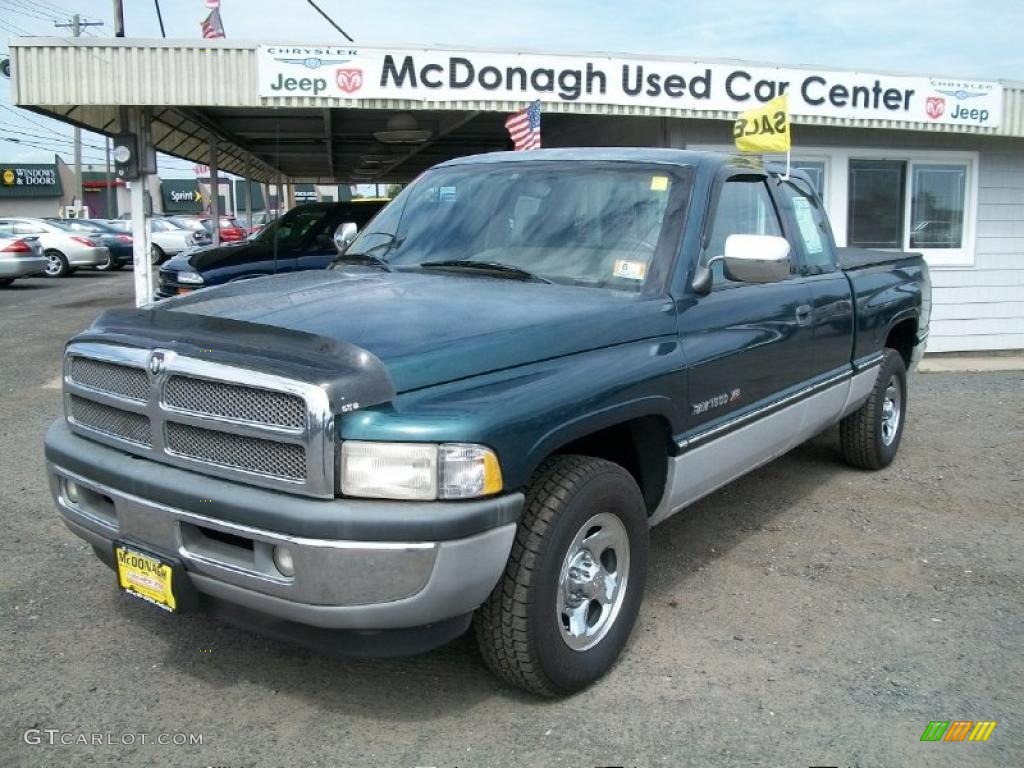 1996 Ram 1500 SLT Extended Cab - Spruce Green Pearl / Tan photo #1