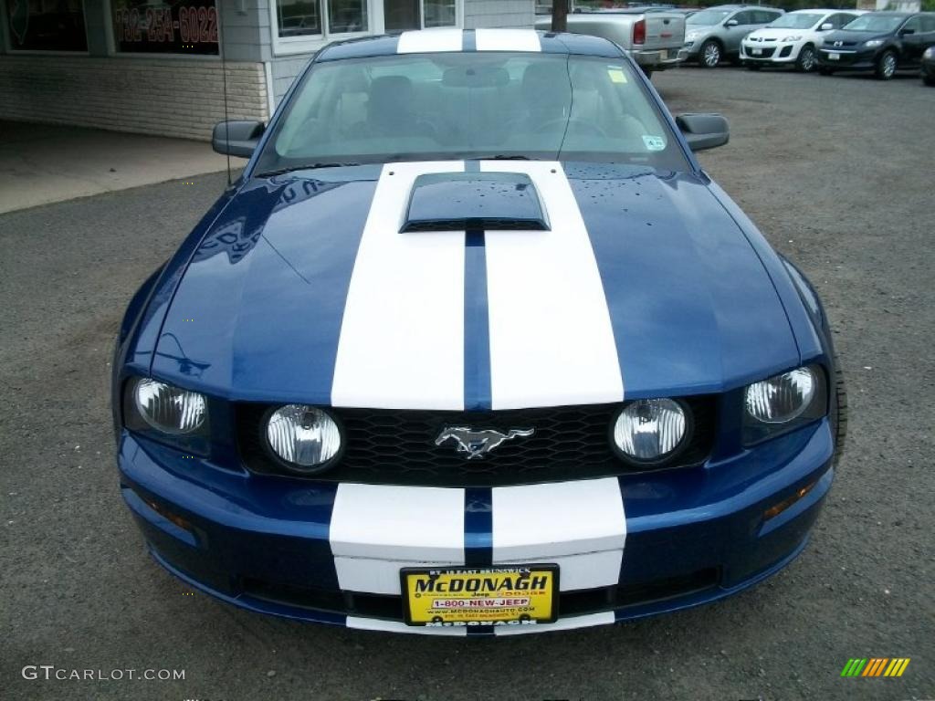 2007 Mustang GT Premium Coupe - Vista Blue Metallic / Black/Parchment photo #2