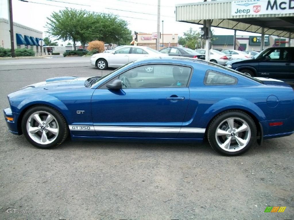2007 Mustang GT Premium Coupe - Vista Blue Metallic / Black/Parchment photo #3