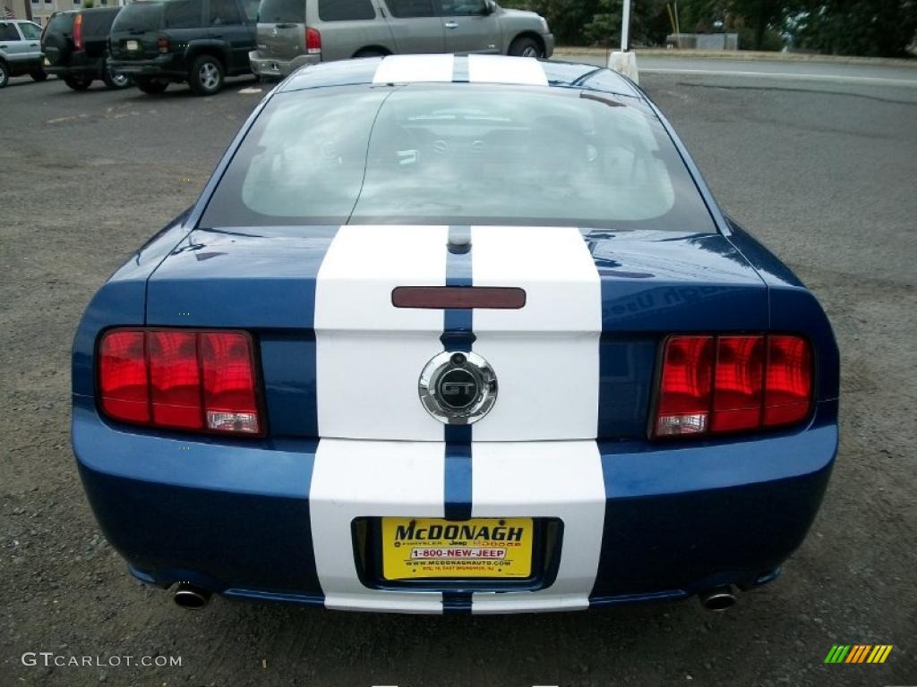 2007 Mustang GT Premium Coupe - Vista Blue Metallic / Black/Parchment photo #5