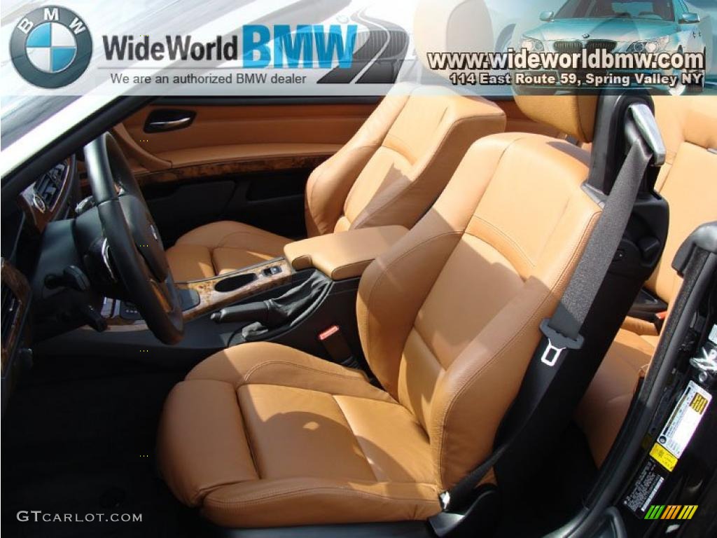 2008 3 Series 335i Convertible - Jet Black / Saddle Brown/Black photo #11