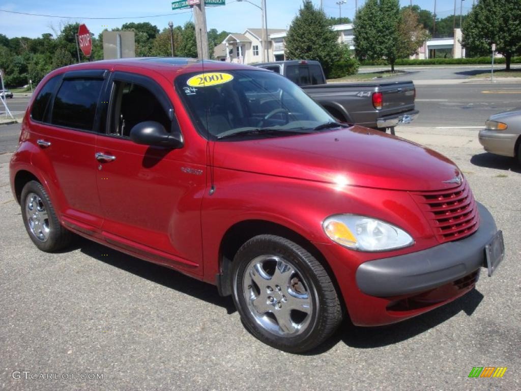 2001 PT Cruiser Touring - Inferno Red Pearl / Taupe/Pearl Beige photo #8