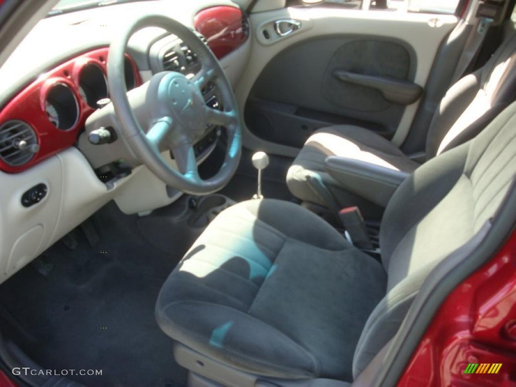 2001 PT Cruiser Touring - Inferno Red Pearl / Taupe/Pearl Beige photo #13