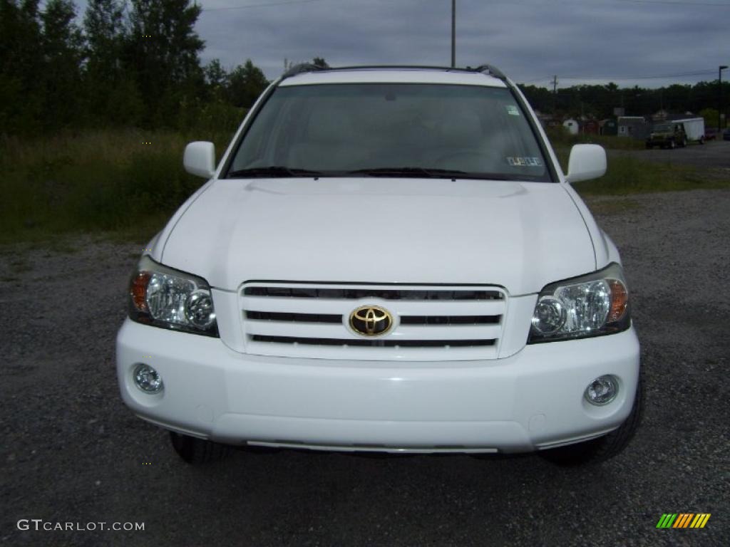 2004 Highlander Limited V6 4WD - Super White / Ash photo #2