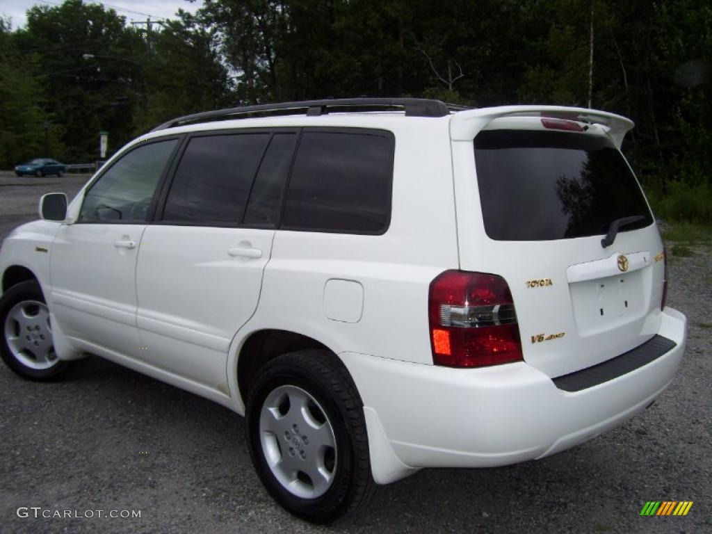 2004 Highlander Limited V6 4WD - Super White / Ash photo #5