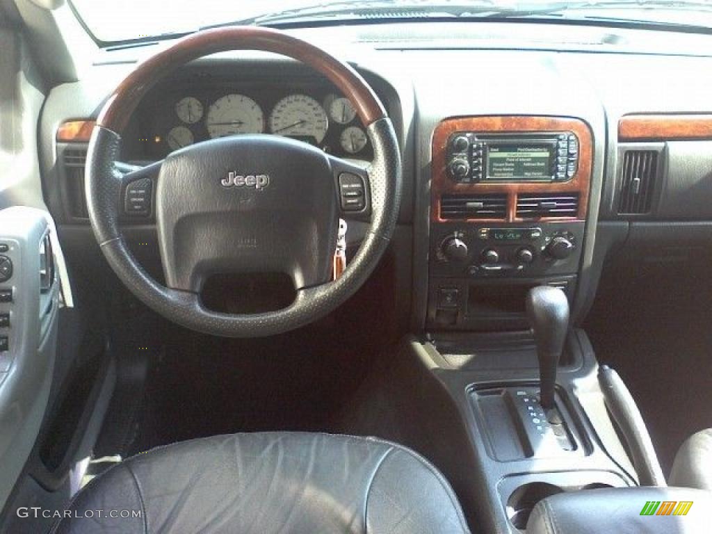 2004 Grand Cherokee Overland - Graphite Metallic / Dark Slate Gray photo #5
