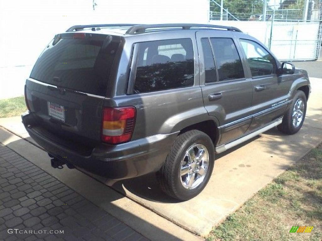 2004 Grand Cherokee Overland - Graphite Metallic / Dark Slate Gray photo #16