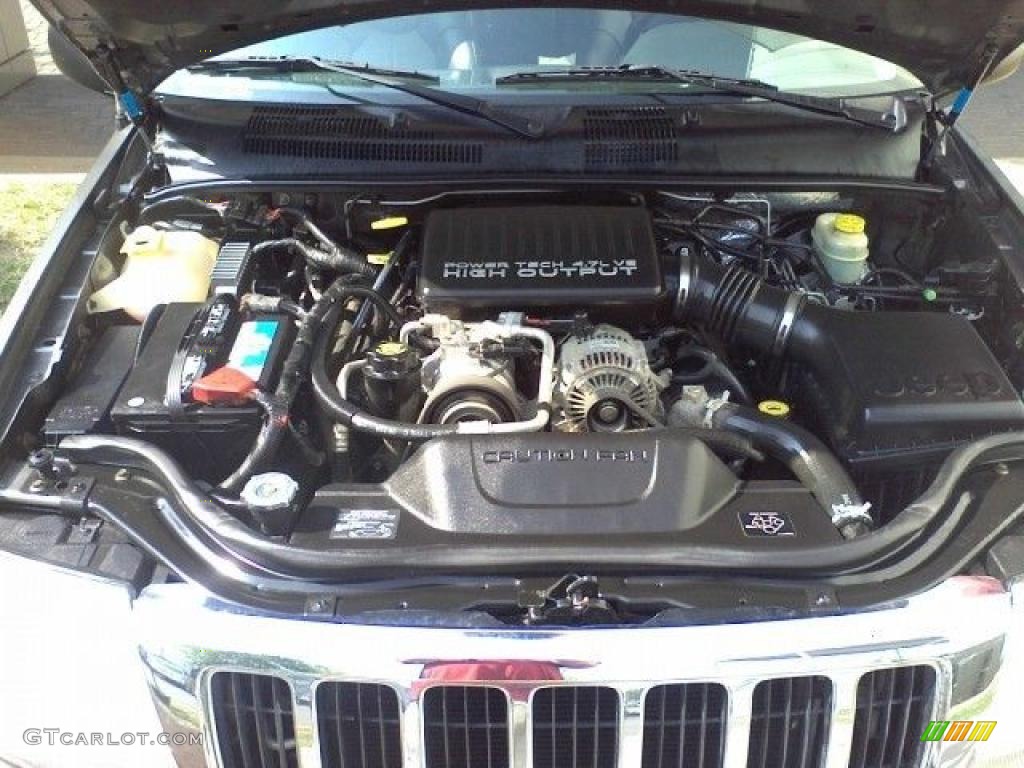 2004 Grand Cherokee Overland - Graphite Metallic / Dark Slate Gray photo #19