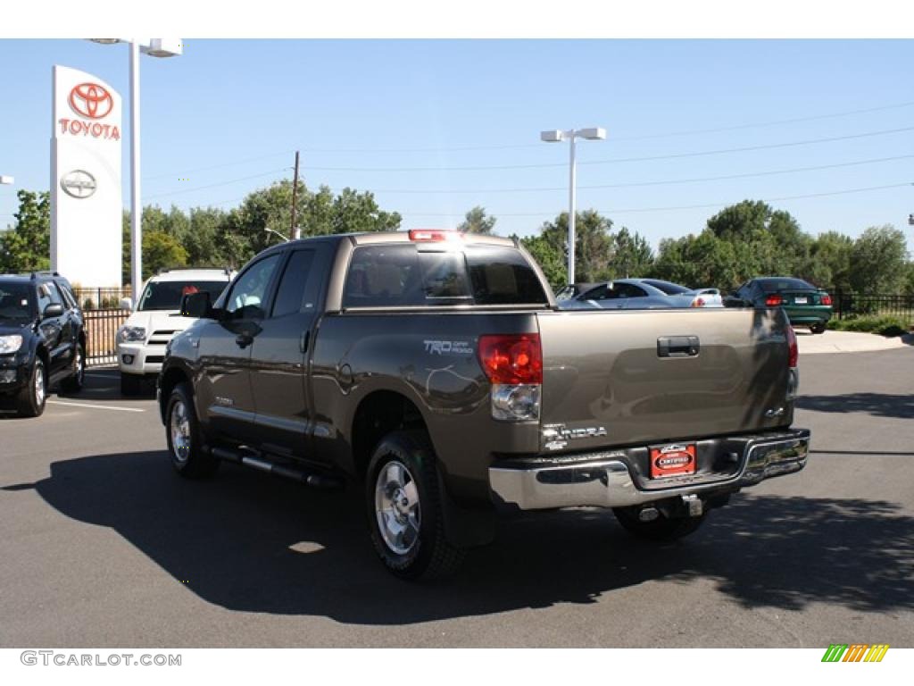 2007 Tundra SR5 TRD Double Cab 4x4 - Pyrite Mica / Beige photo #4