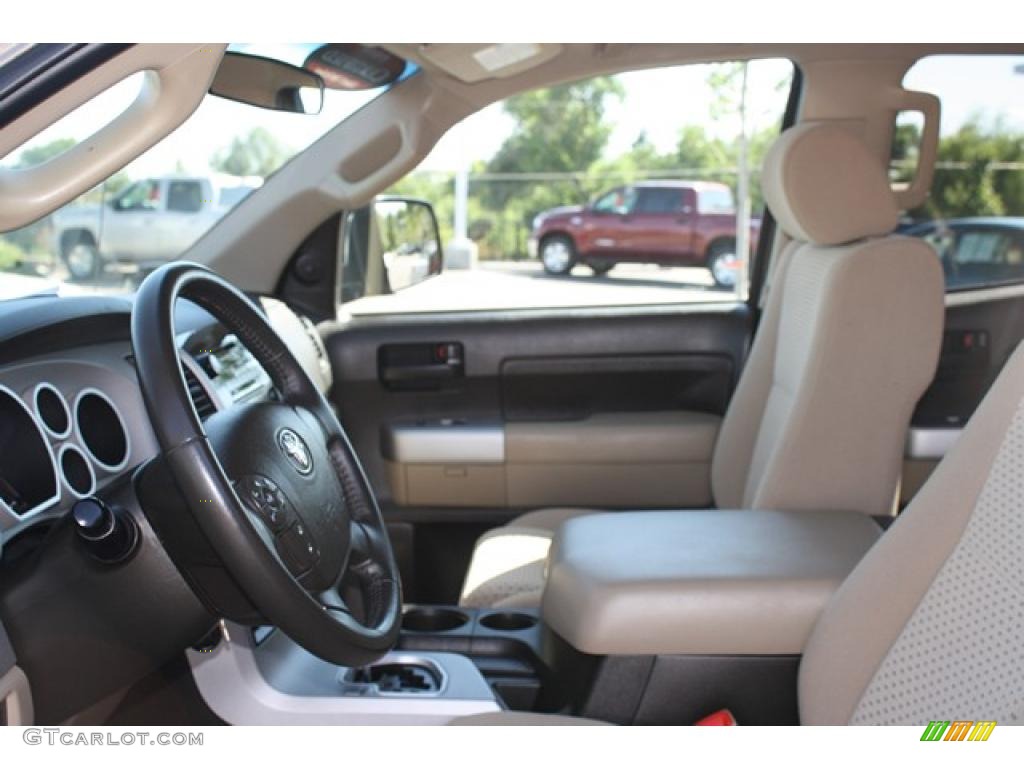 2007 Tundra SR5 TRD Double Cab 4x4 - Pyrite Mica / Beige photo #13