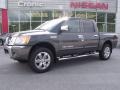 Smoke Metallic 2010 Nissan Titan SE Heavy Metal Chrome Edition Crew Cab 4x4