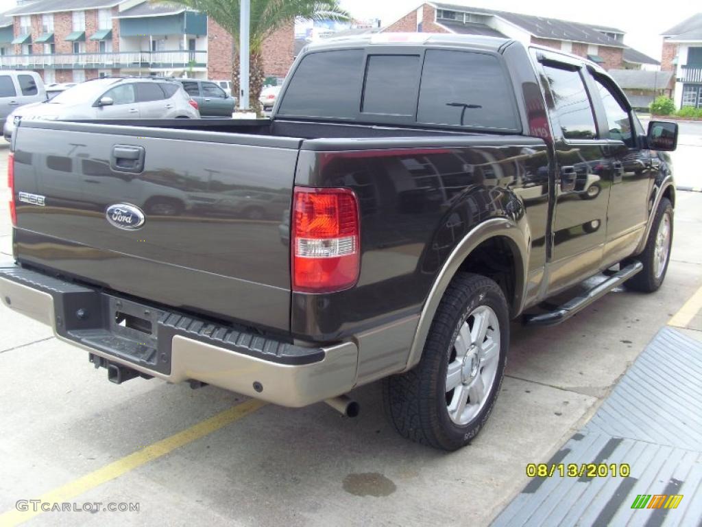 2006 F150 Lariat SuperCrew - Dark Stone Metallic / Tan photo #4