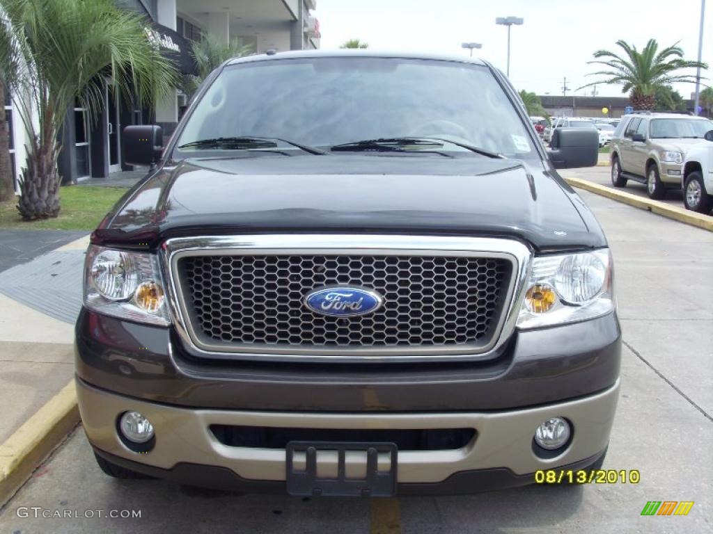 2006 F150 Lariat SuperCrew - Dark Stone Metallic / Tan photo #6