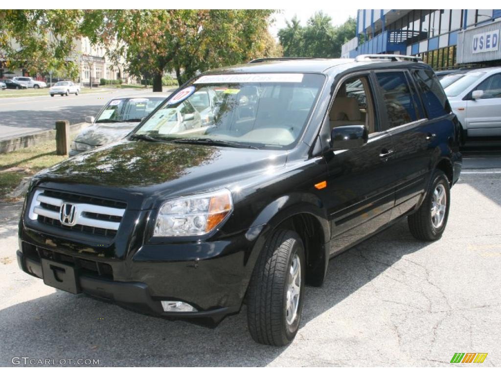 2007 Pilot EX 4WD - Formal Black / Saddle photo #1