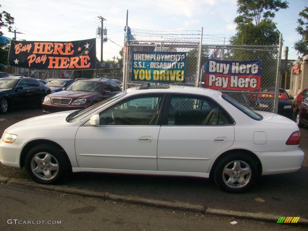 2000 Accord EX V6 Sedan - Taffeta White / Ivory photo #5