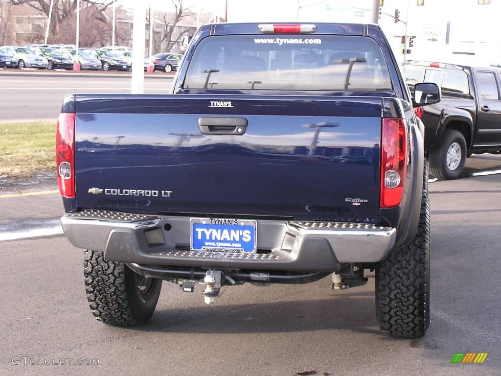 2007 Colorado LT Z71 Extended Cab 4x4 - Imperial Blue Metallic / Light Cashmere photo #3