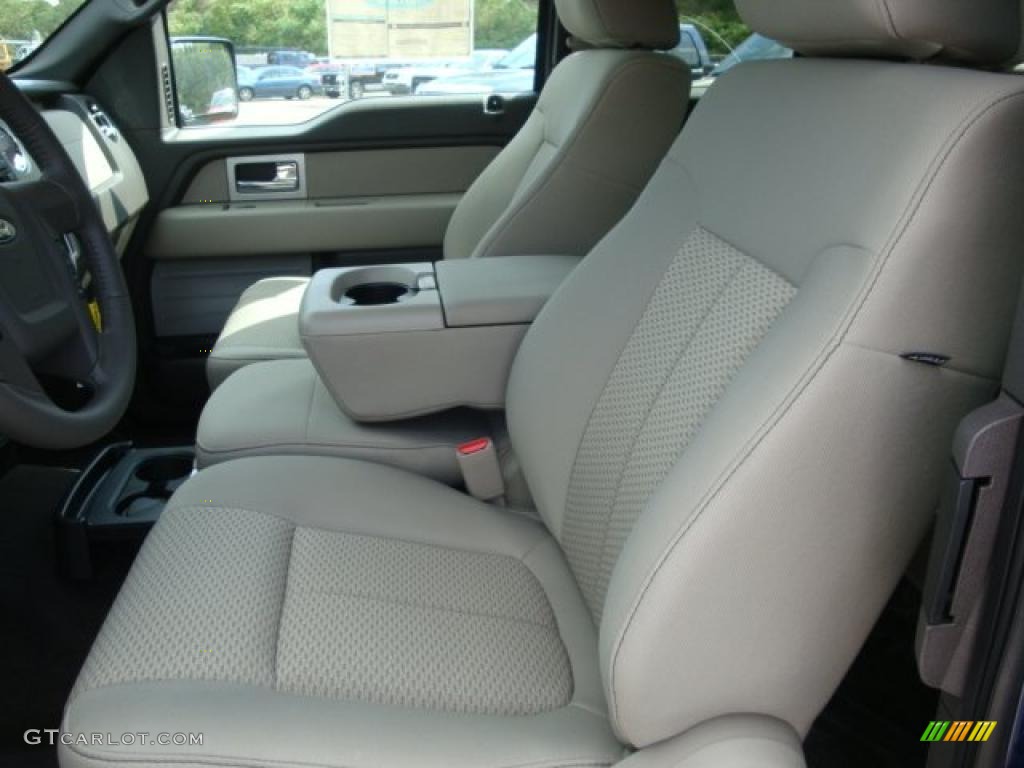 2010 F150 XLT SuperCab 4x4 - Dark Blue Pearl Metallic / Medium Stone photo #7