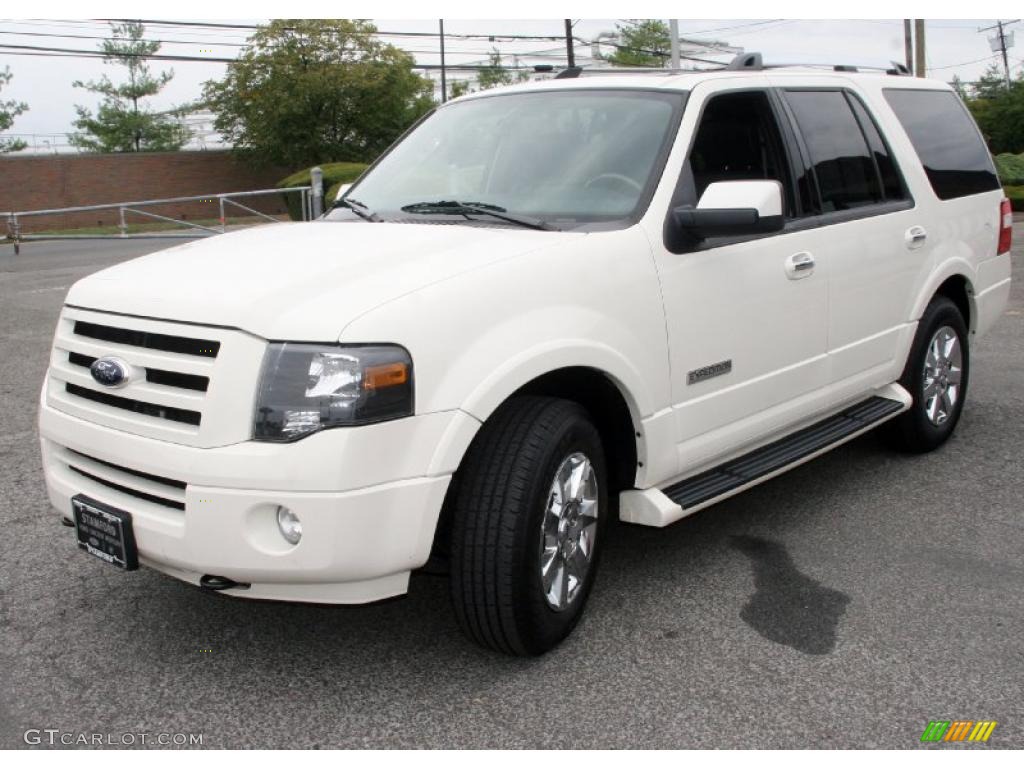 2007 Expedition Limited 4x4 - Oxford White / Charcoal Black photo #1