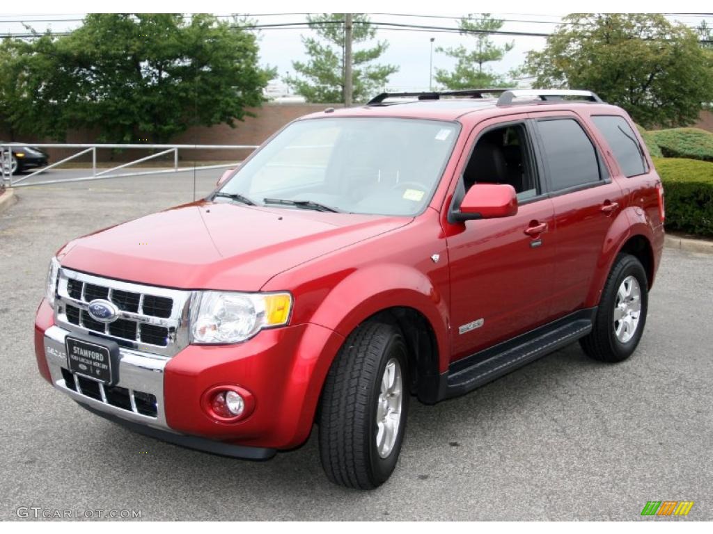 2008 Escape Limited 4WD - Redfire Metallic / Charcoal photo #1