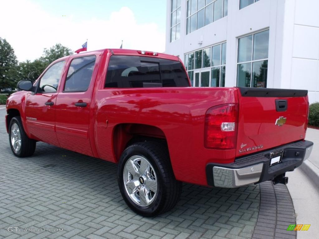 2009 Silverado 1500 LT Crew Cab - Victory Red / Ebony photo #3