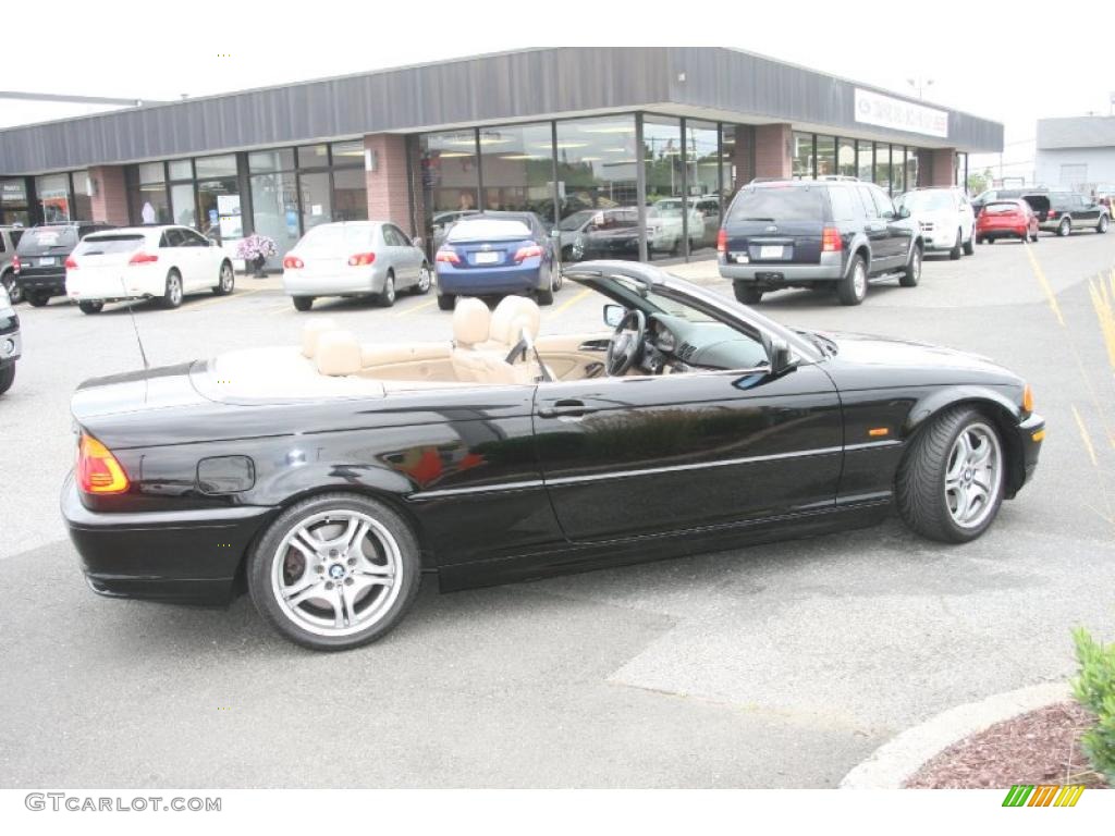 2001 3 Series 330i Convertible - Black Sapphire Metallic / Beige photo #5