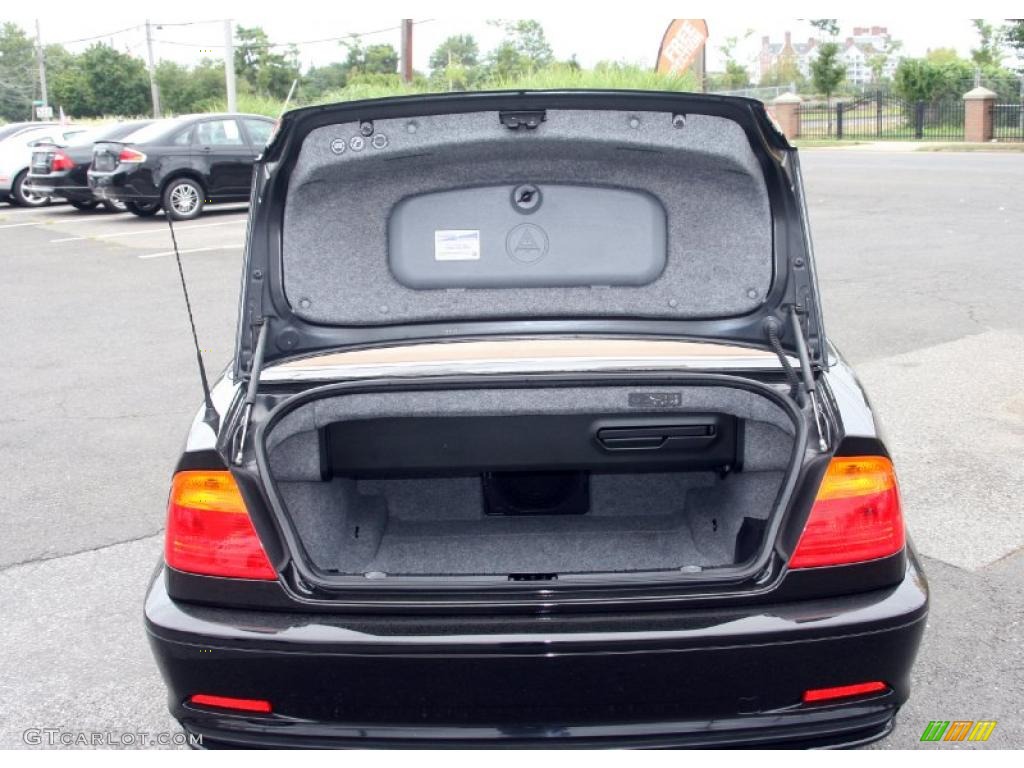 2001 3 Series 330i Convertible - Black Sapphire Metallic / Beige photo #9
