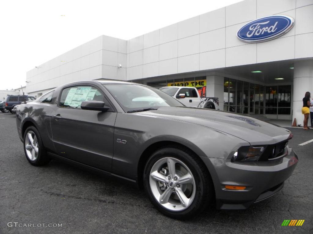 2011 Mustang GT Premium Coupe - Sterling Gray Metallic / Charcoal Black photo #1