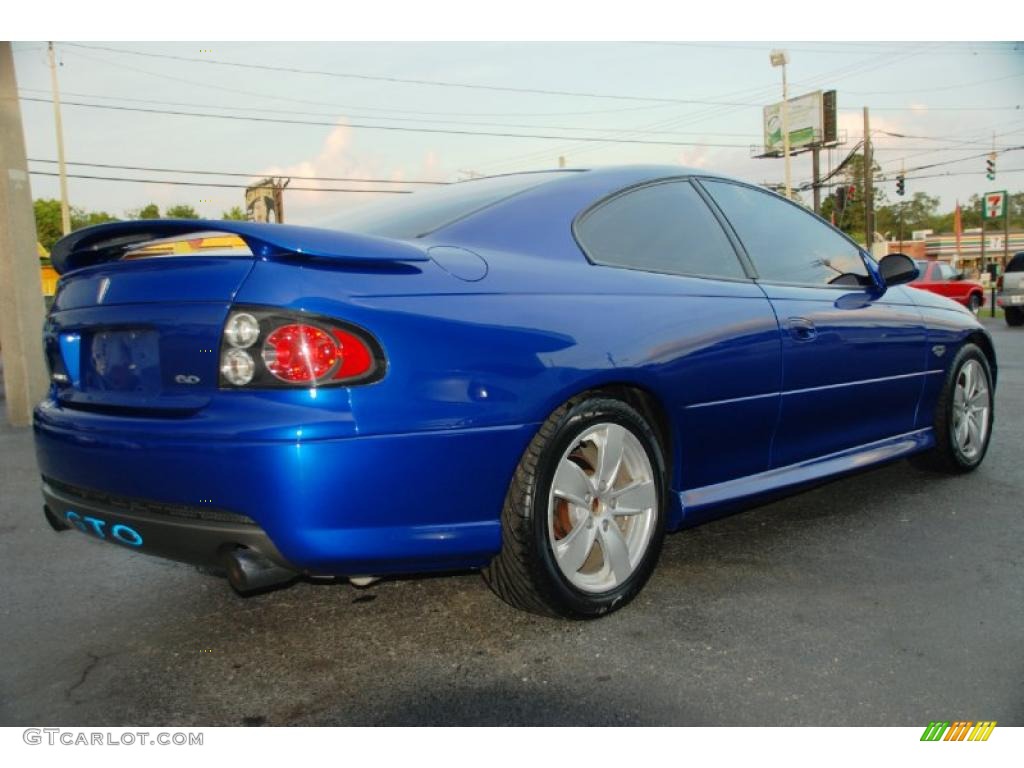 2006 GTO Coupe - Impulse Blue Metallic / Black photo #16