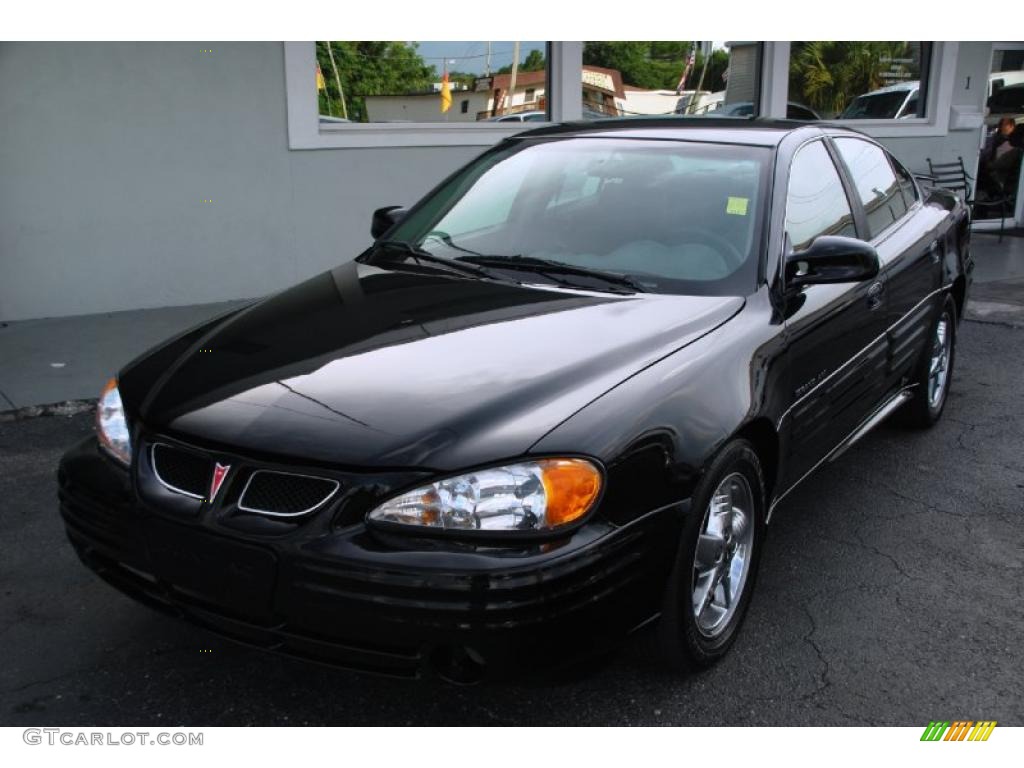 1999 Grand Am SE Sedan - Black / Dark Pewter photo #1