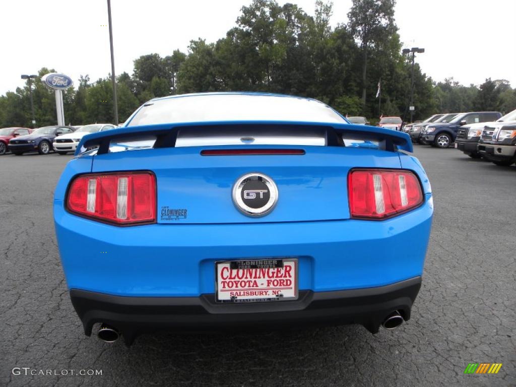 2011 Mustang GT Premium Coupe - Grabber Blue / Charcoal Black/Grabber Blue photo #4