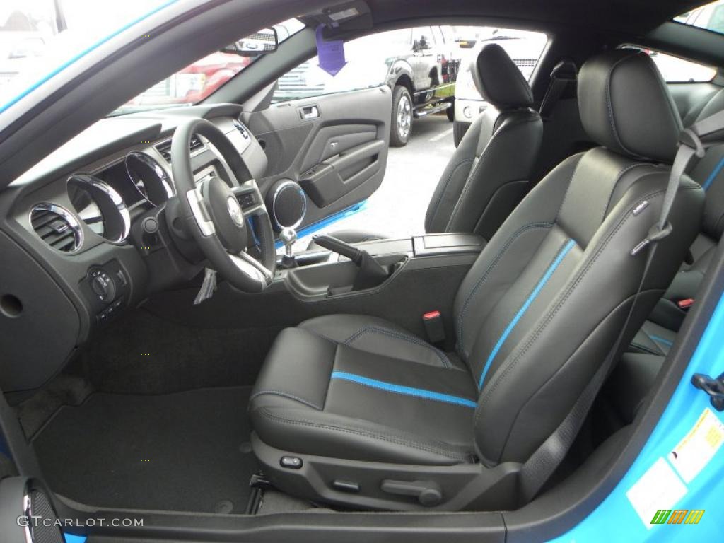 2011 Mustang GT Premium Coupe - Grabber Blue / Charcoal Black/Grabber Blue photo #9