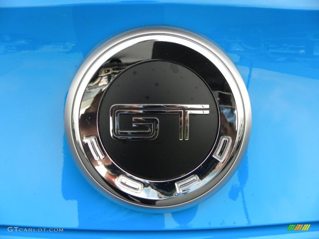 2011 Mustang GT Premium Coupe - Grabber Blue / Charcoal Black/Grabber Blue photo #12